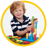 Tall-Stackers™ Pegs & Pegboard Set