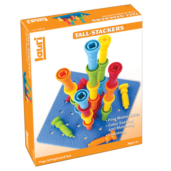 Tall-Stackers™ Pegs & Pegboard Set